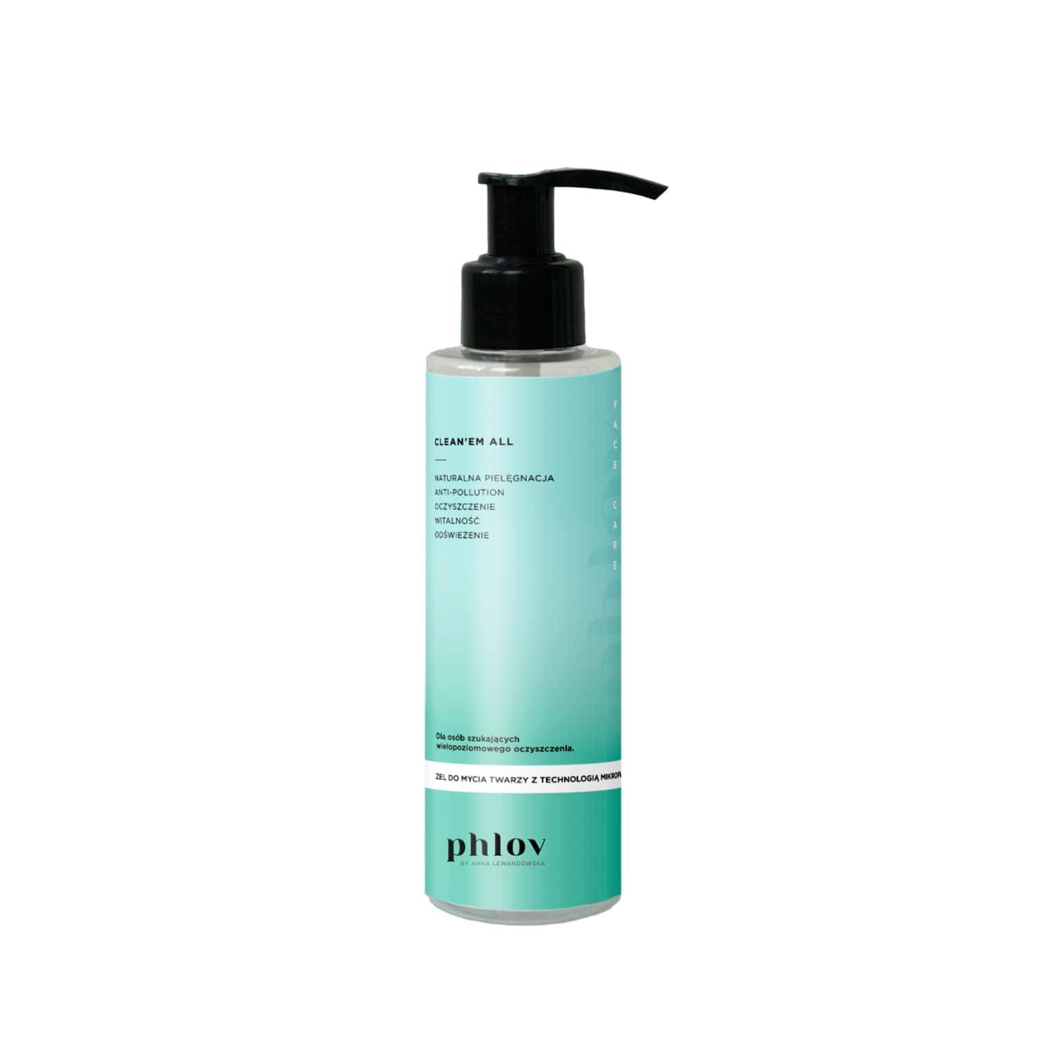 Phlov - Clean'em All - Żel Do Mycia Twarzy Z Technologią Mikropiany - 150 ml - Dla Kobiet