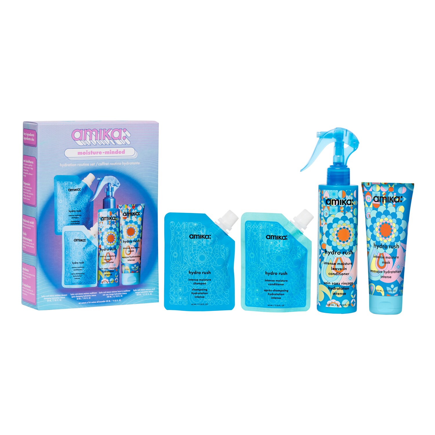 Amika - Moisture-minded - Zestaw Kosmetyków Nawilżających - Set Moisture Minded Routine - Dla Kobiet