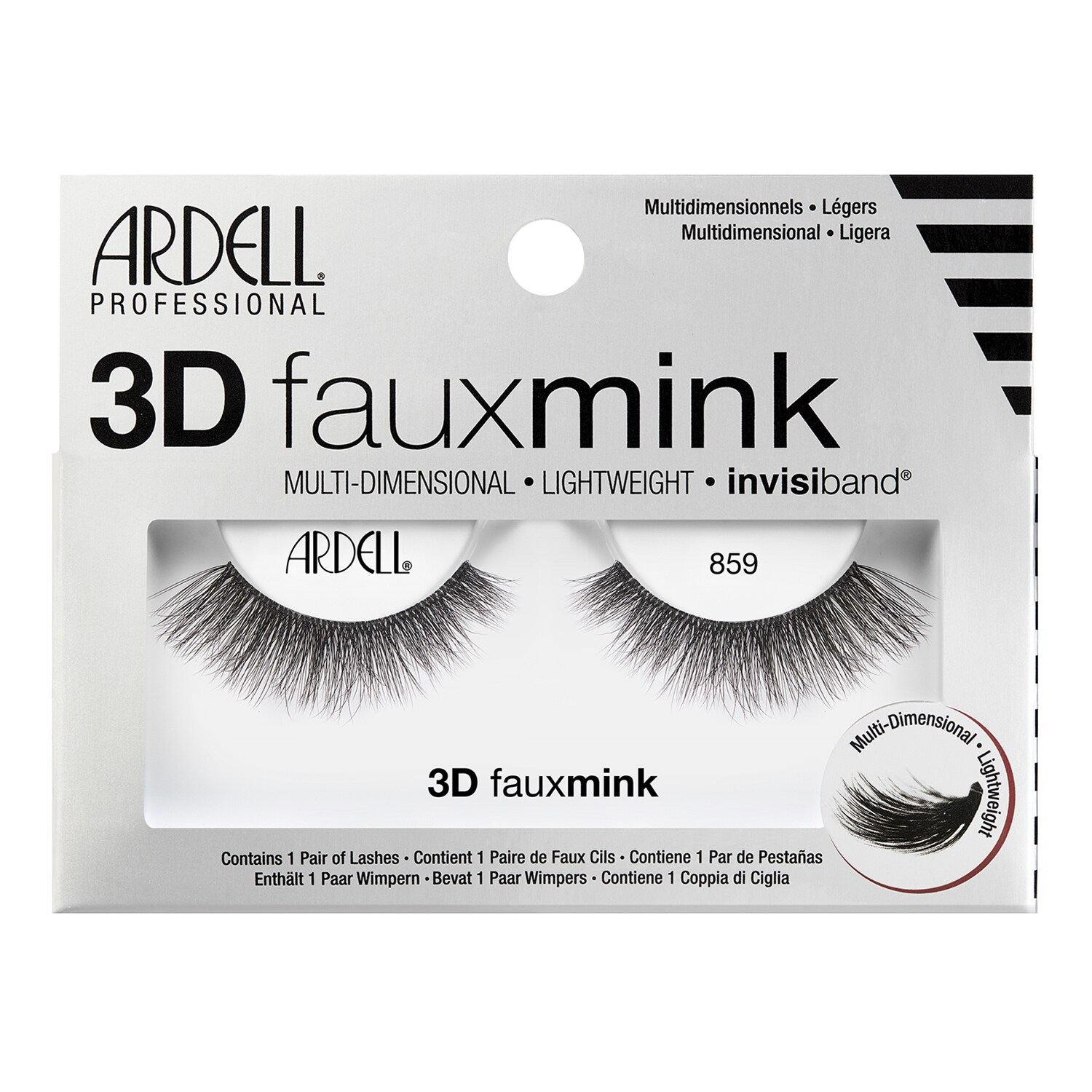 Ardell - 3d Faux Mink 859 - Rzęsy Na Pasku - Faux Mink 859 - Dla Kobiet