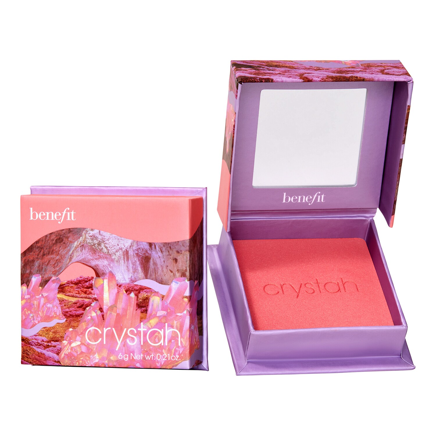 Benefit Cosmetics - Crystah - Róż Do Policzków W Odcieniu Różowo-truskawkowym - Box O' Powder Crystah Full Size - Dla Kobiet
