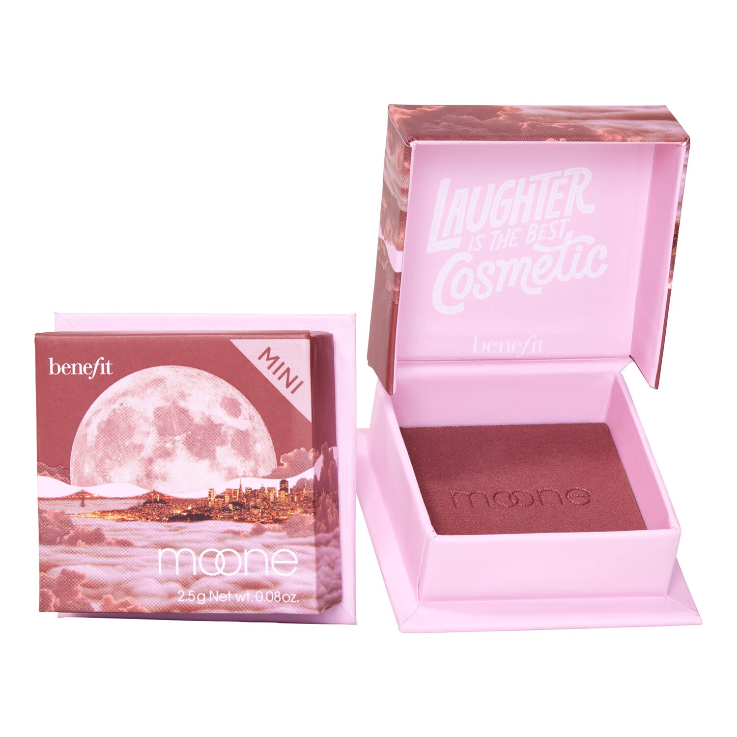 Benefit Cosmetics - Mini Moone - Mini Róż Do Policzków W Odcieniu Dojrzałej Jagody - Box O' Powder Moone Mini - Dla Kobiet