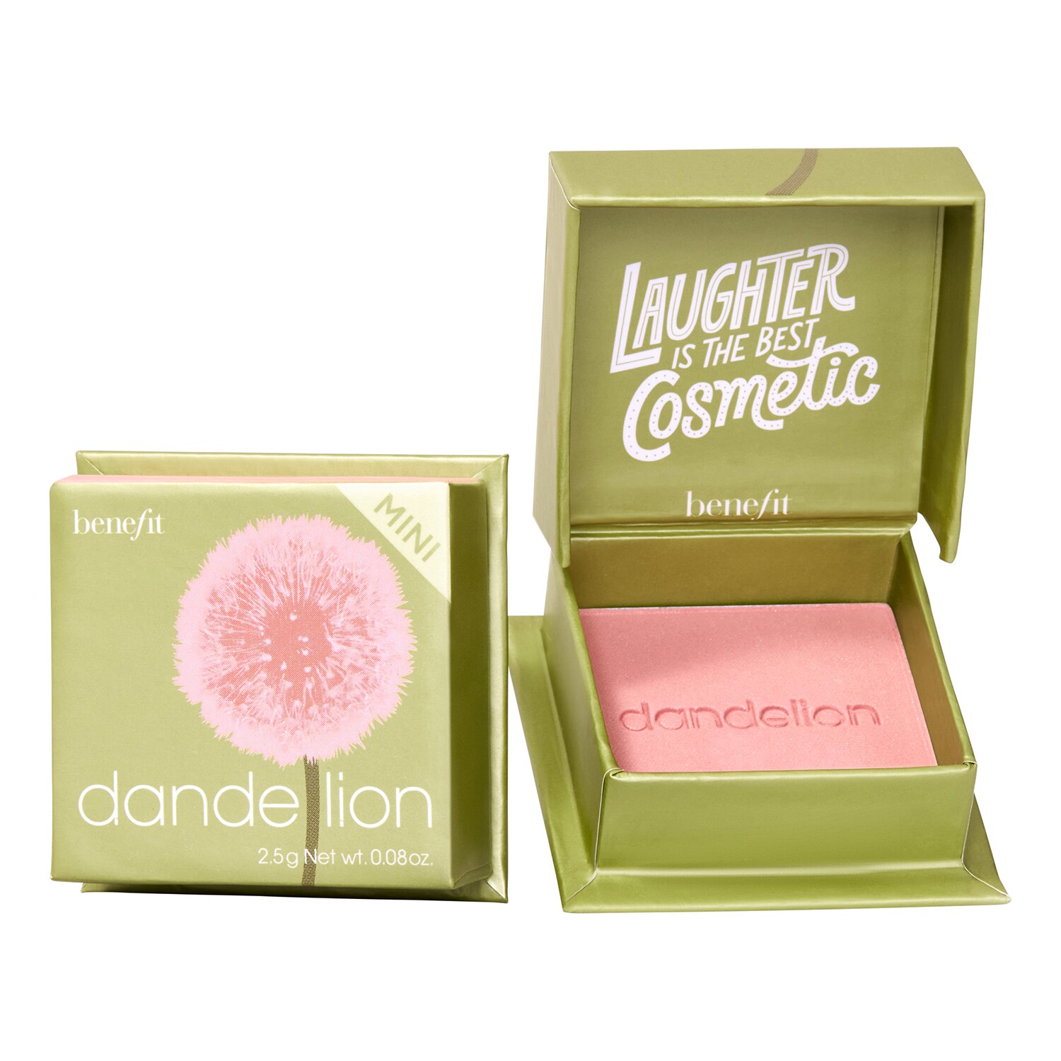 Benefit Cosmetics - Mini Dandelion - Mini Róż Do Policzków Pastelowo-różowy - Box O' Powder Dandelion Bop Mini Blush - Dla Kobiet