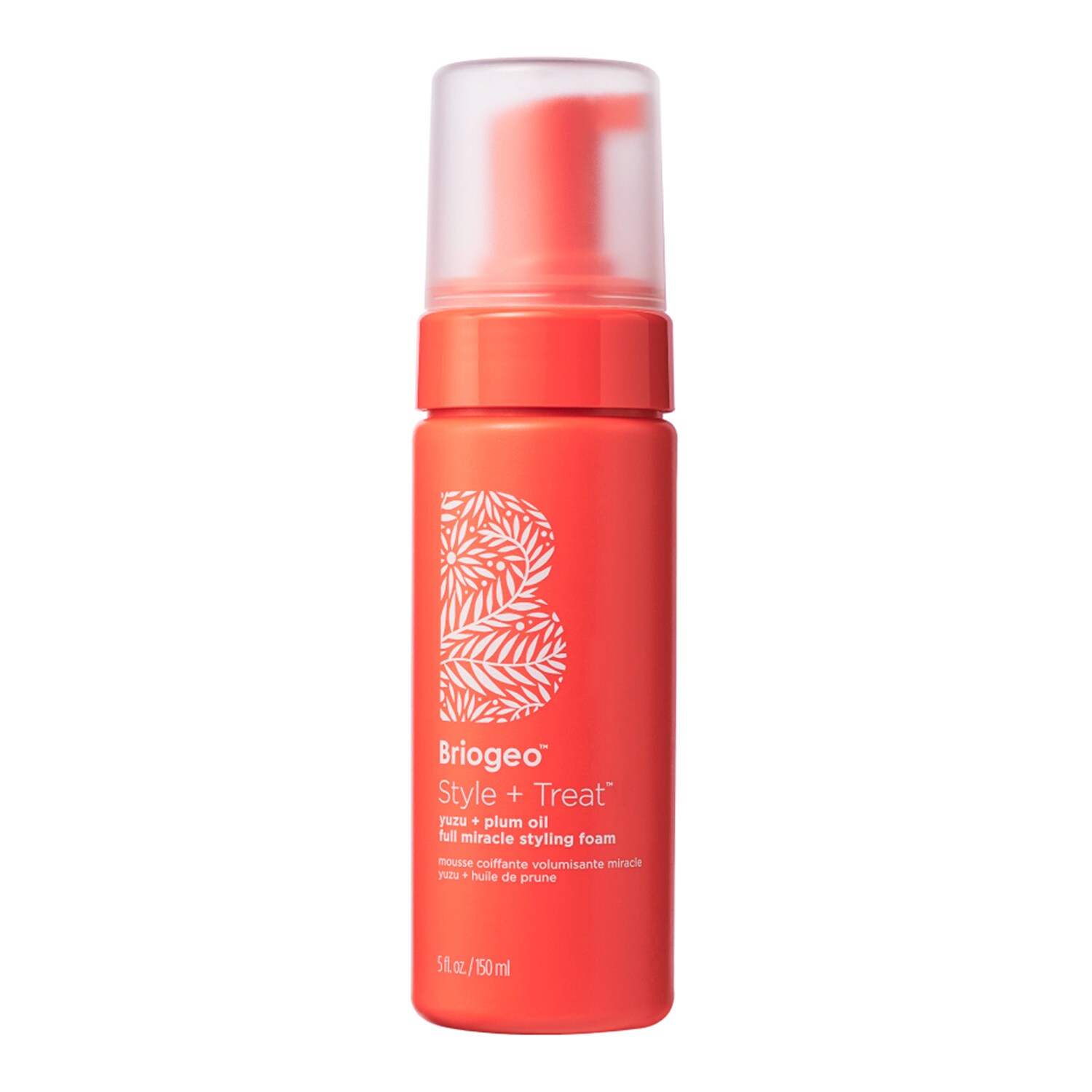 Briogeo - Style + Treat Yuzu + Plum Oil - Pianka Do Stylizacji Włosów - Plum Oil Full Miracle Styling Foam 150ml - Dla Kobiet