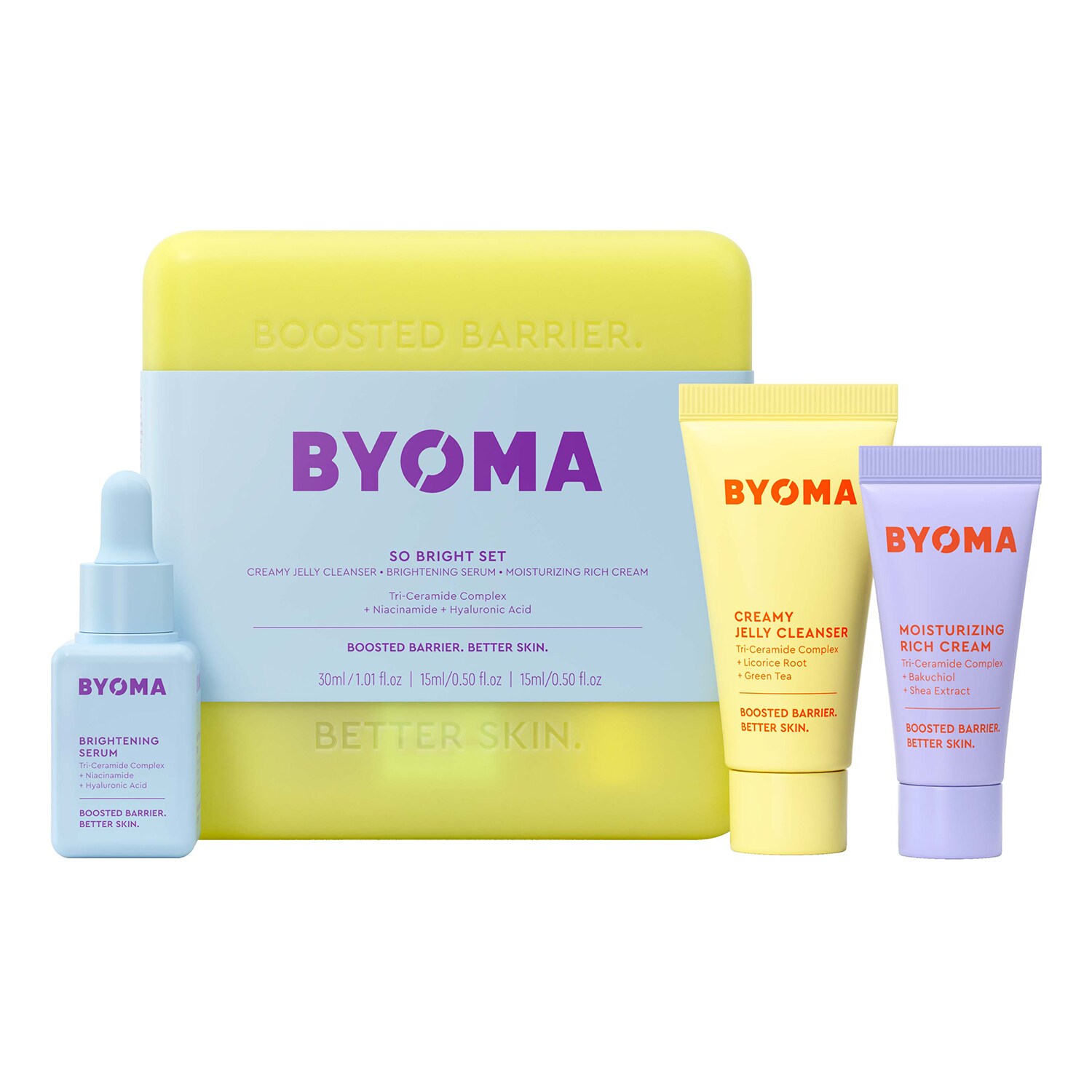 Byoma - So Bright – Zestaw Do Pielęgnacji Twarzy - 30 ml + 15 ml - Dla Kobiet