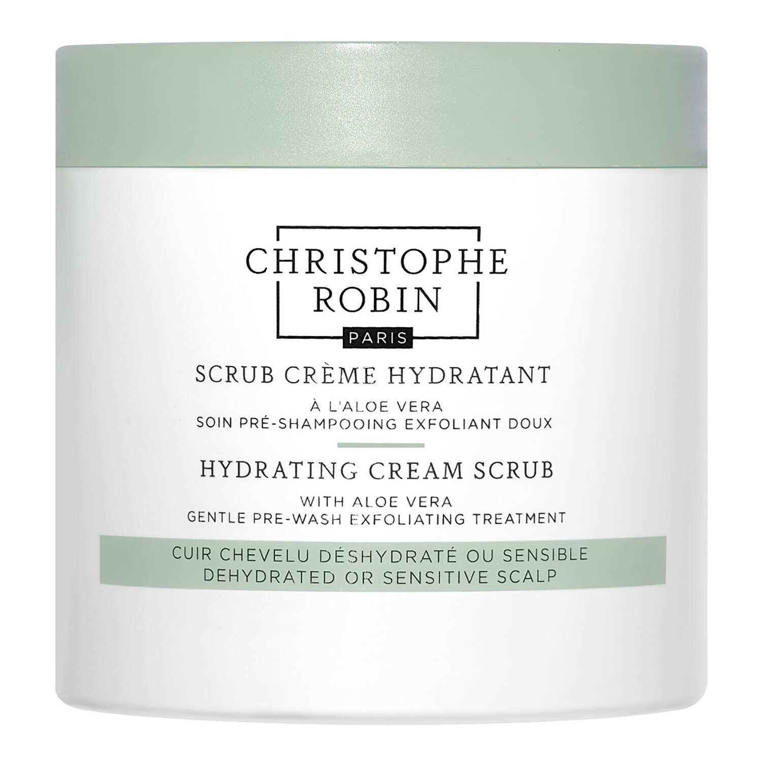 Christophe Robin - Hydrating Cream Scrub - Nawilżający Peeling Do Skóry głowy - Hydrating Cream Scrub 250ml - Dla Kobiet