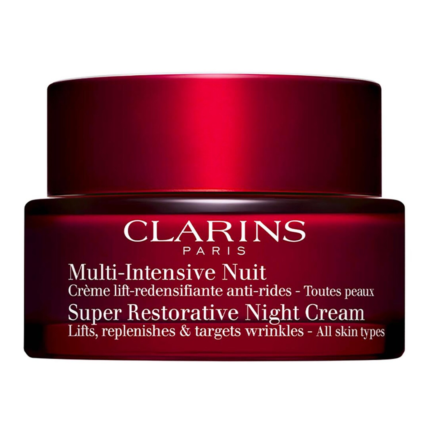 Clarins - Super Restorative - Krem Na Noc Do Każdego Rodzaju Skóry - Multi Intensif Nuit Tp 50 ml - Dla Kobiet