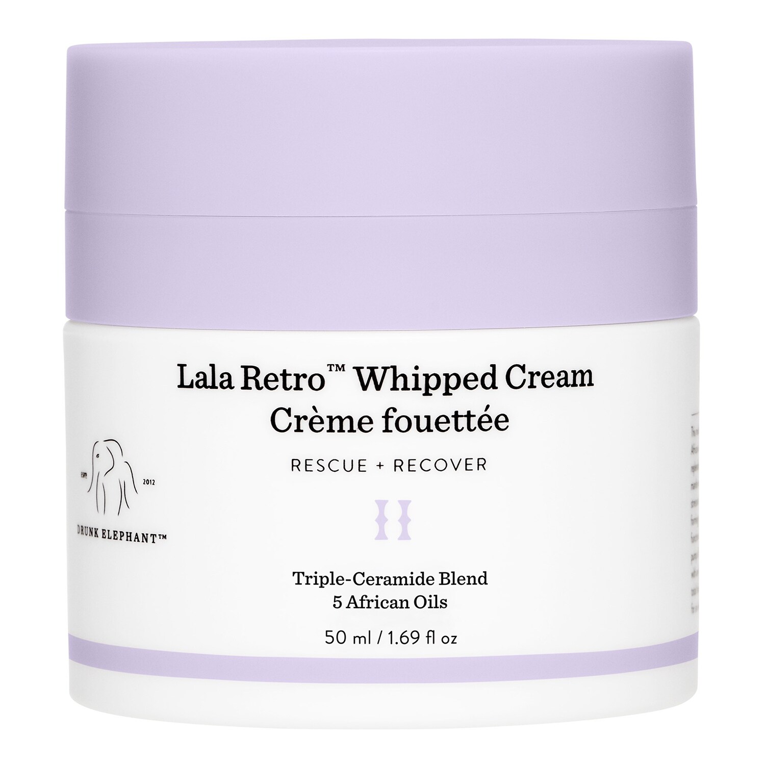Drunk Elephant - Lala Retro Whipped Cream - Krem Regenerujący - Drunk Elep Whip Cream Face 50ml - Dla Kobiet