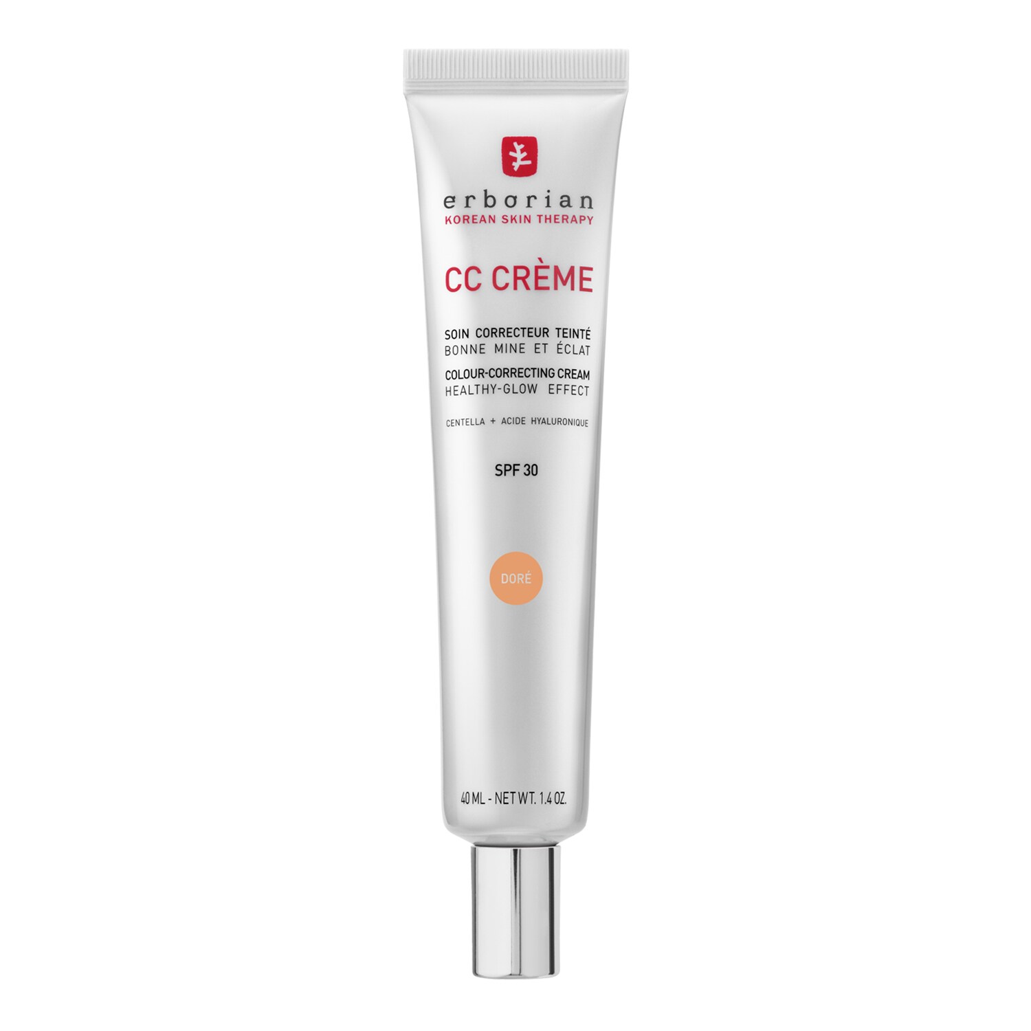 Erborian - Krem Cc - Upiększający Krem Pielęgnacyjny - Zdrowy Wygląd I Blask - Doré (40ml) - Dla Kobiet