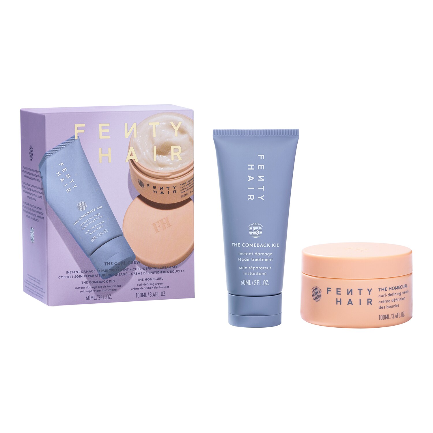 Fenty Hair - The Curl Crew - Zestaw Do Regeneracji I Stylizacji Loków - The Curl Crew - Dla Kobiet