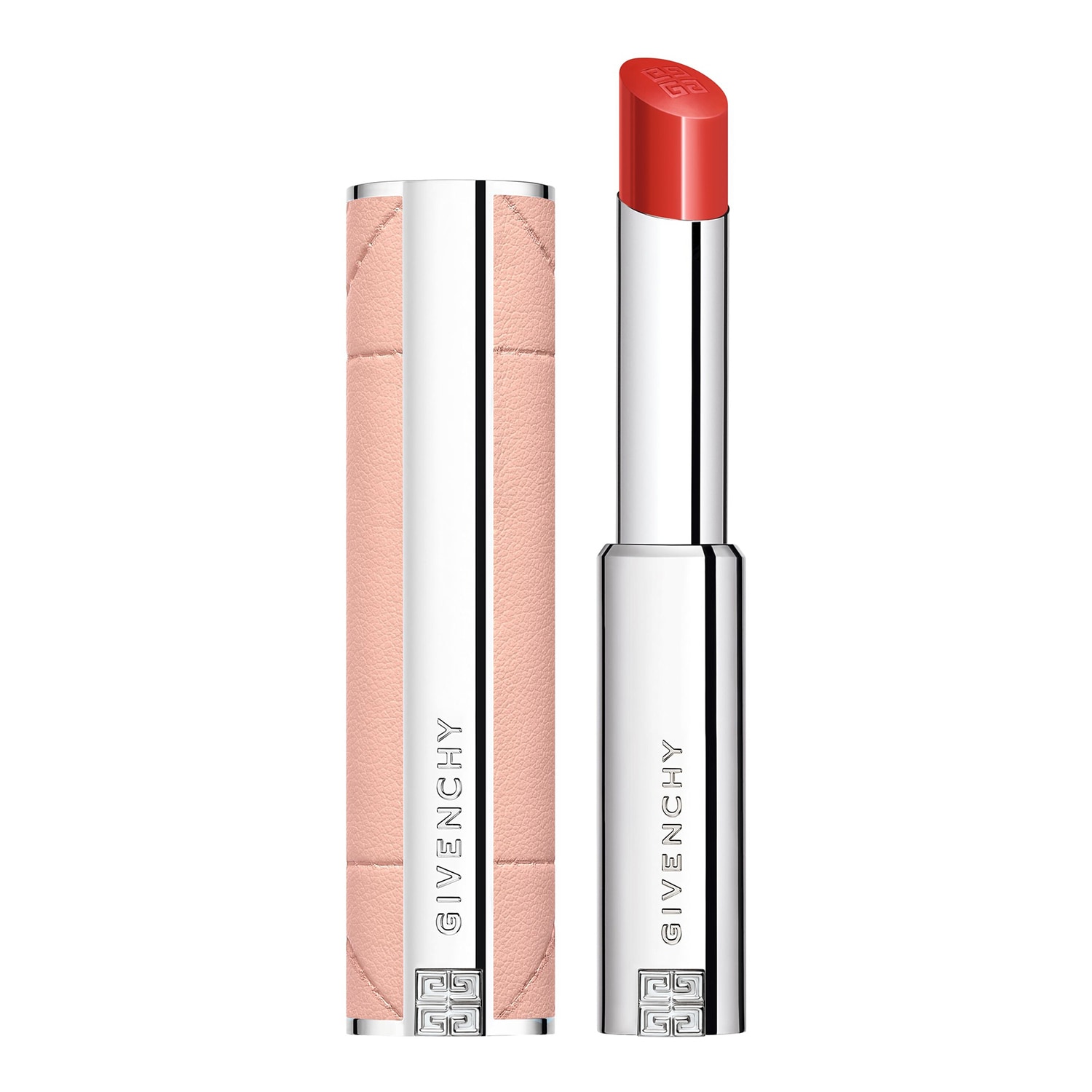 givenchy - Rose Perfecto Shine Serum Lipstick - Pomadka Do Ust - N306 - Luminous Red (3,2 g) - Dla Kobiet