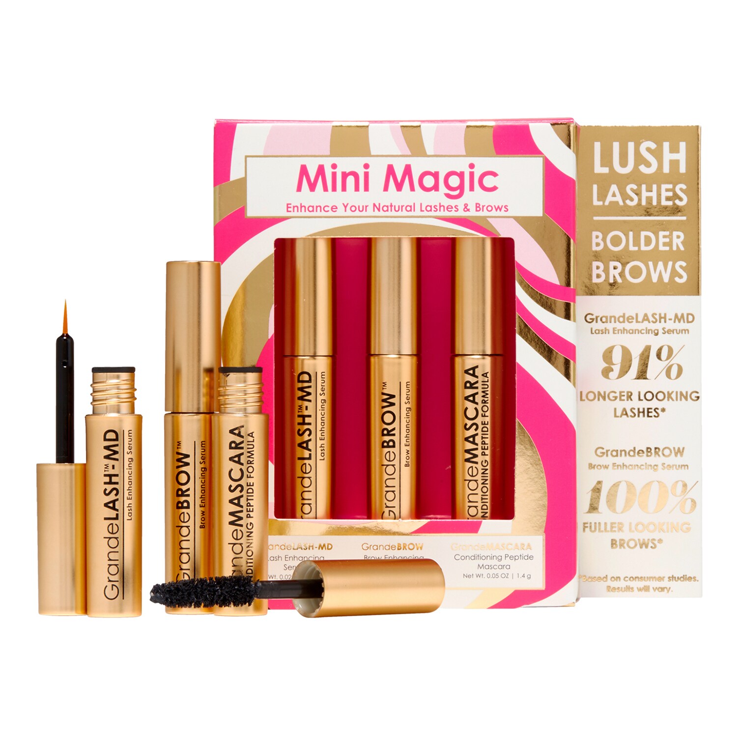 grande Cosmetics - Mini Magic Set – Zestaw Do Rzęs I Brwi - grande Lash Set Mini Magic - Dla Kobiet