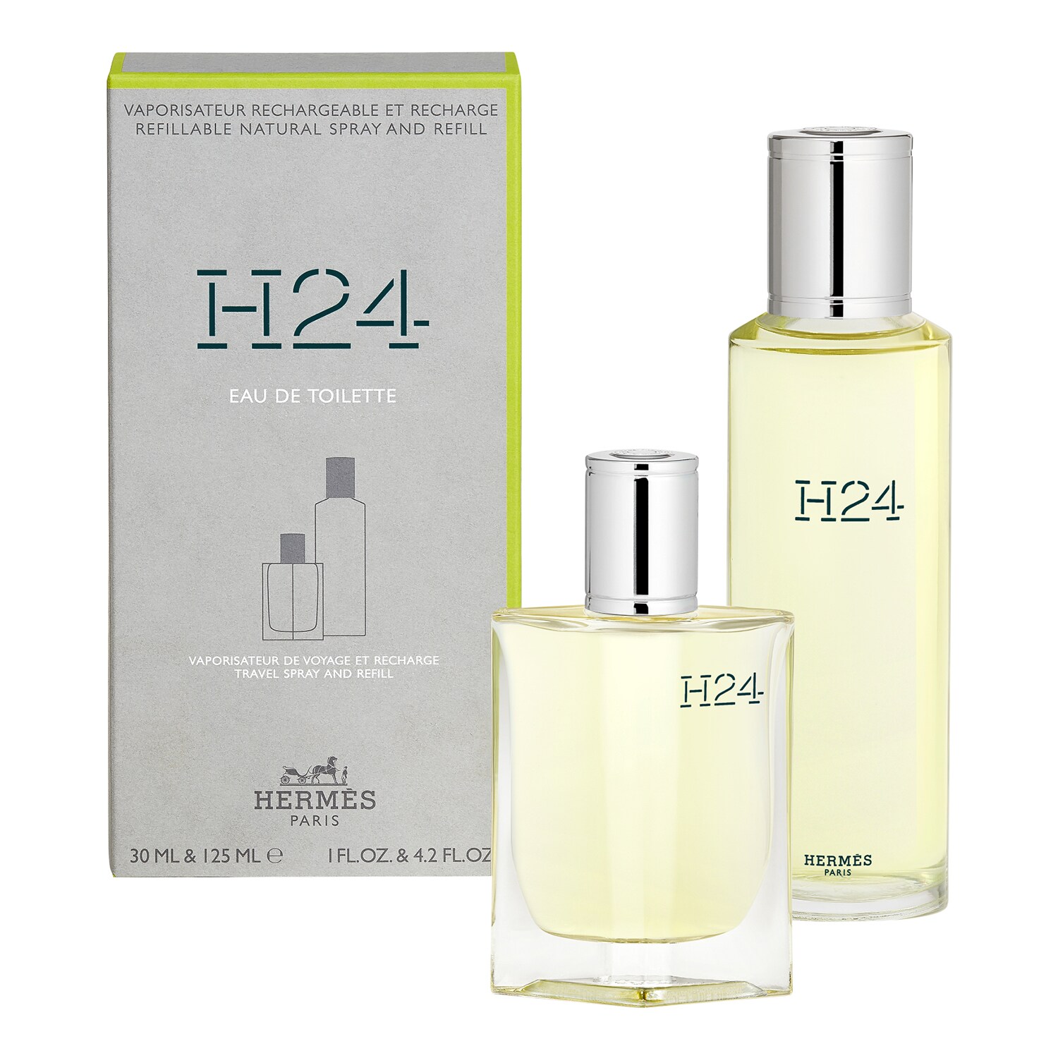 Hermès - H24 - Woda Toaletowa + Refill - H24 Edt Vap-r 30ml +rech 125ml - Dla Mężczyzn