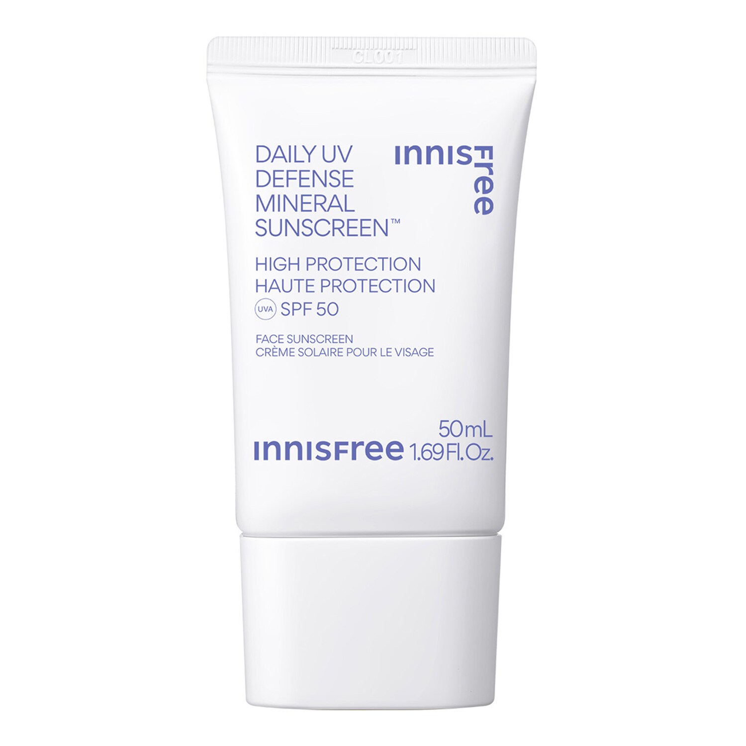 Innisfree - Daily Uv Defense Mineral Sunscreen Spf50 - Ochrona Przeciwsłoneczna Uva / Uvb - Sunscreens Minéral Quotidien 50ml - Dla Kobiet
