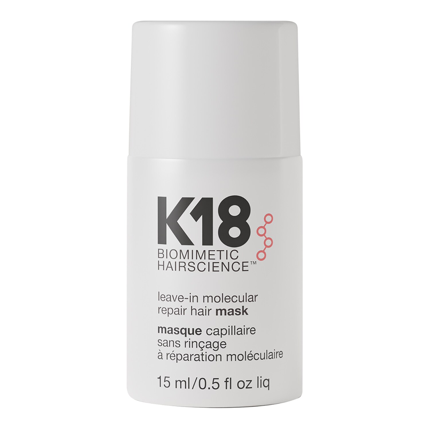 K18 - Leave-in Molecular Repair Hair Pielęgnacja Twarzy - Pielęgnacja Twarzya Odbudowująca - Format Podróżny - 15ml - Dla Kobiet