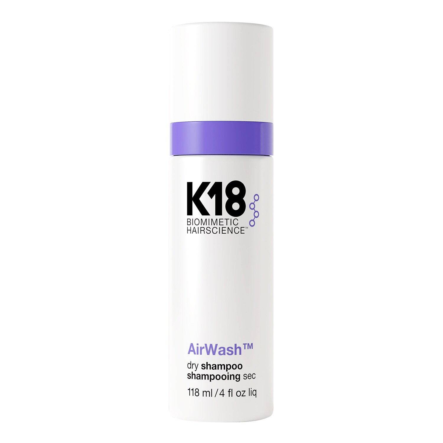 K18 - Suchy Szampon Airwash - Redukuje Sebum I Usuwa Nieprzyjemne Zapachy - Airwash Dry Shampoo 118ml - Dla Kobiet