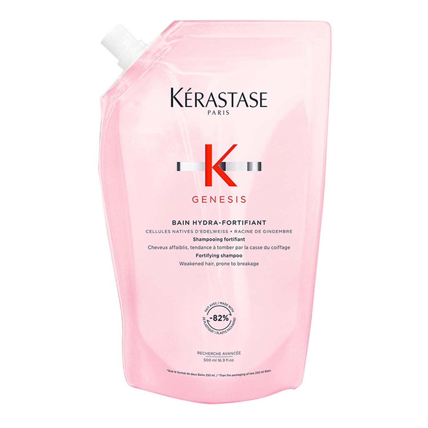 Kérastase - Kąpiel Nawilżająco-wzmacniająca Wkład Uzupełniający - genesis Hydra-fortifiant Refill 500ml - Dla Kobiet