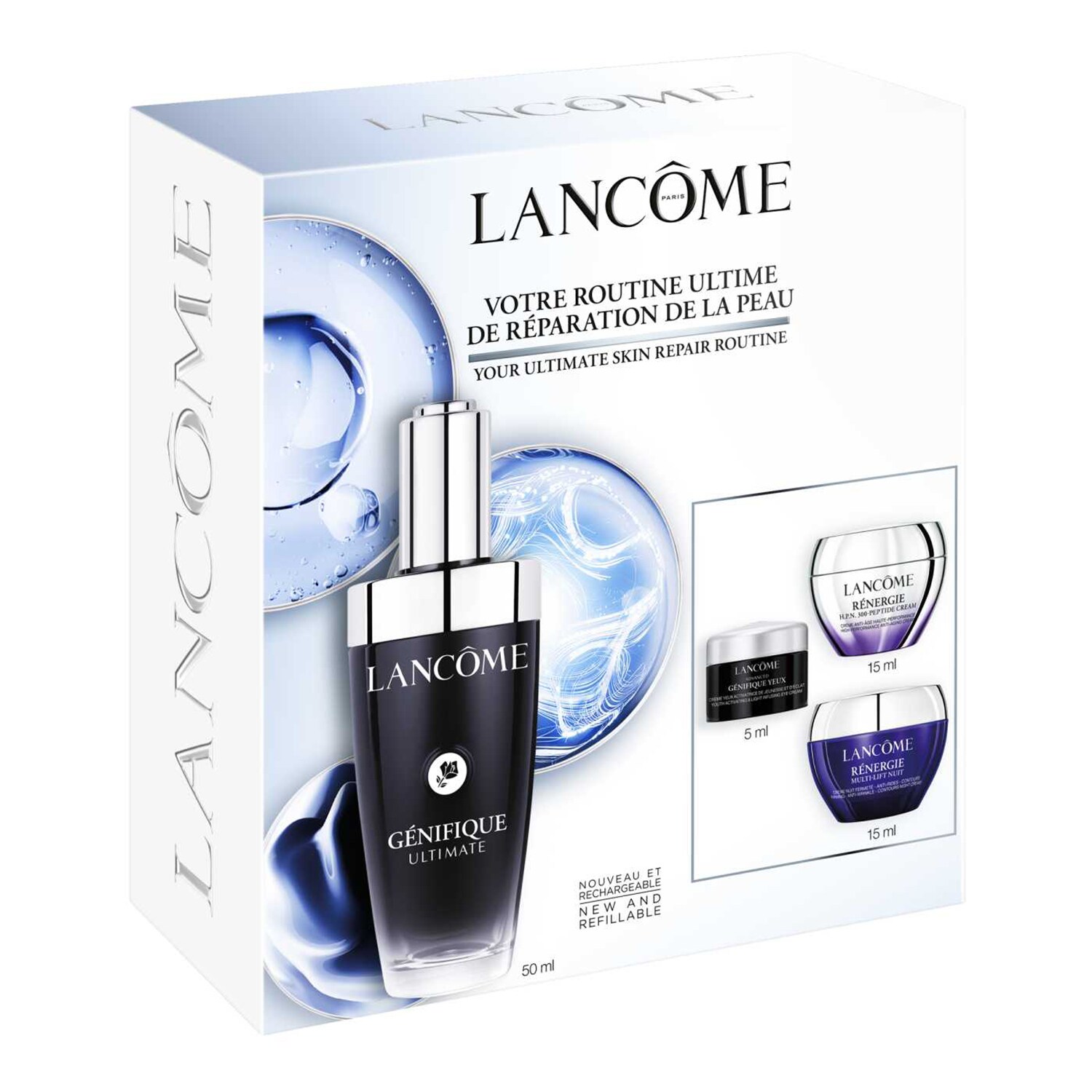 Lancôme - genifique Serum - Zestaw - 50 ml + 5 ml + 15 ml + 15 ml - Dla Kobiet