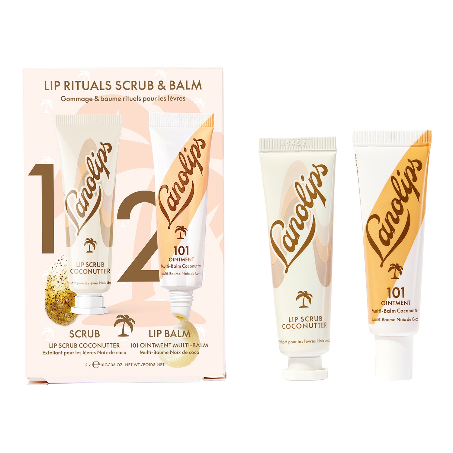 Lanolips - Lip Rituals Scrub & Balm Coconutter - Zestaw Do Pielęgnacji Ust - Sets Lip Rituals Scrub & Balm Coconutter - Dla Kobiet