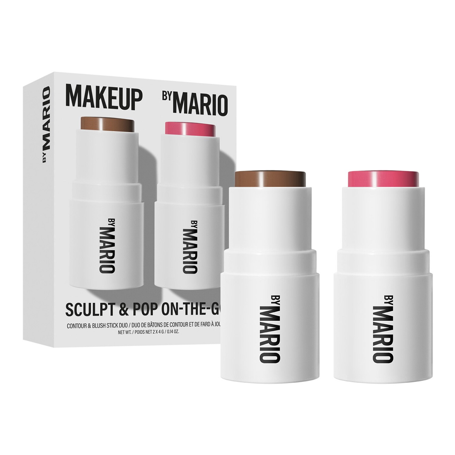 Makeup By Mario - Sculpt & Pop On The go - Duo Mini Kontur I Róż - Set Dark & Raspberry - Dla Kobiet