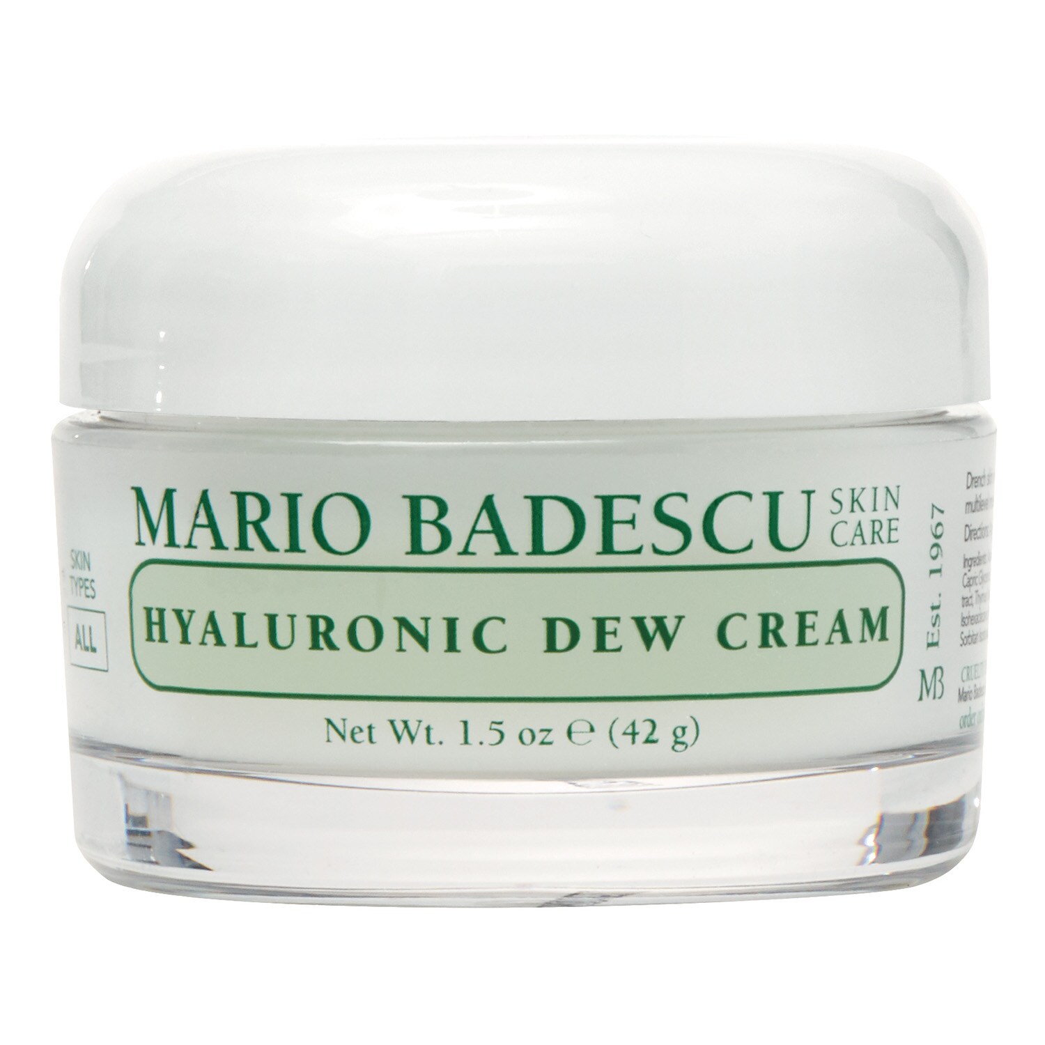 Mario Badescu - Różany Krem Nawilżający Z Kwasem Hialuronowym Na Dzień - Hyaluronic Dew Cream - Dla Kobiet