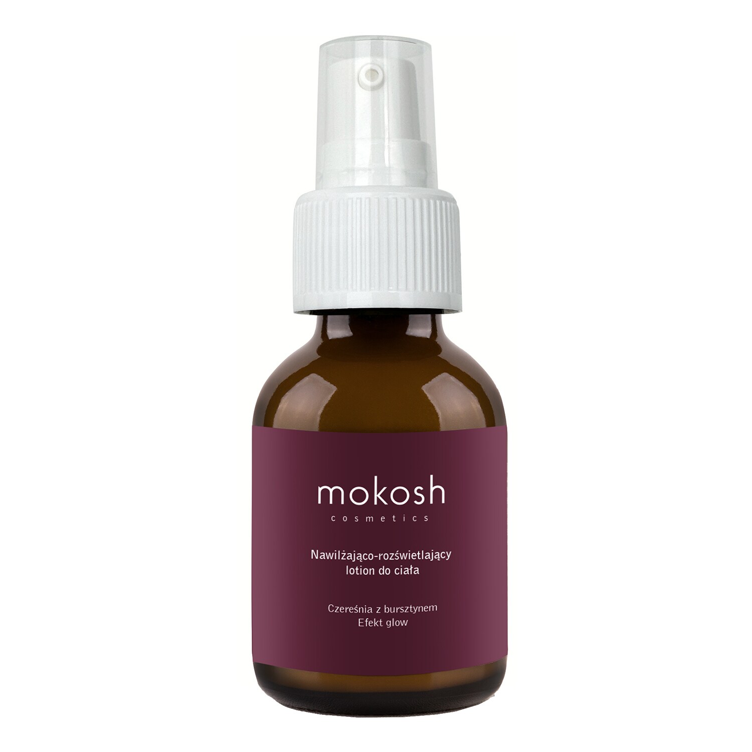 Mokosh - Nawilżająco-rozświetlający Lotion Do Ciała - Czereśnia Z Bursztynem Efekt glow - Cherry And Amber Lotion Do Ciała - Dla Kobiet