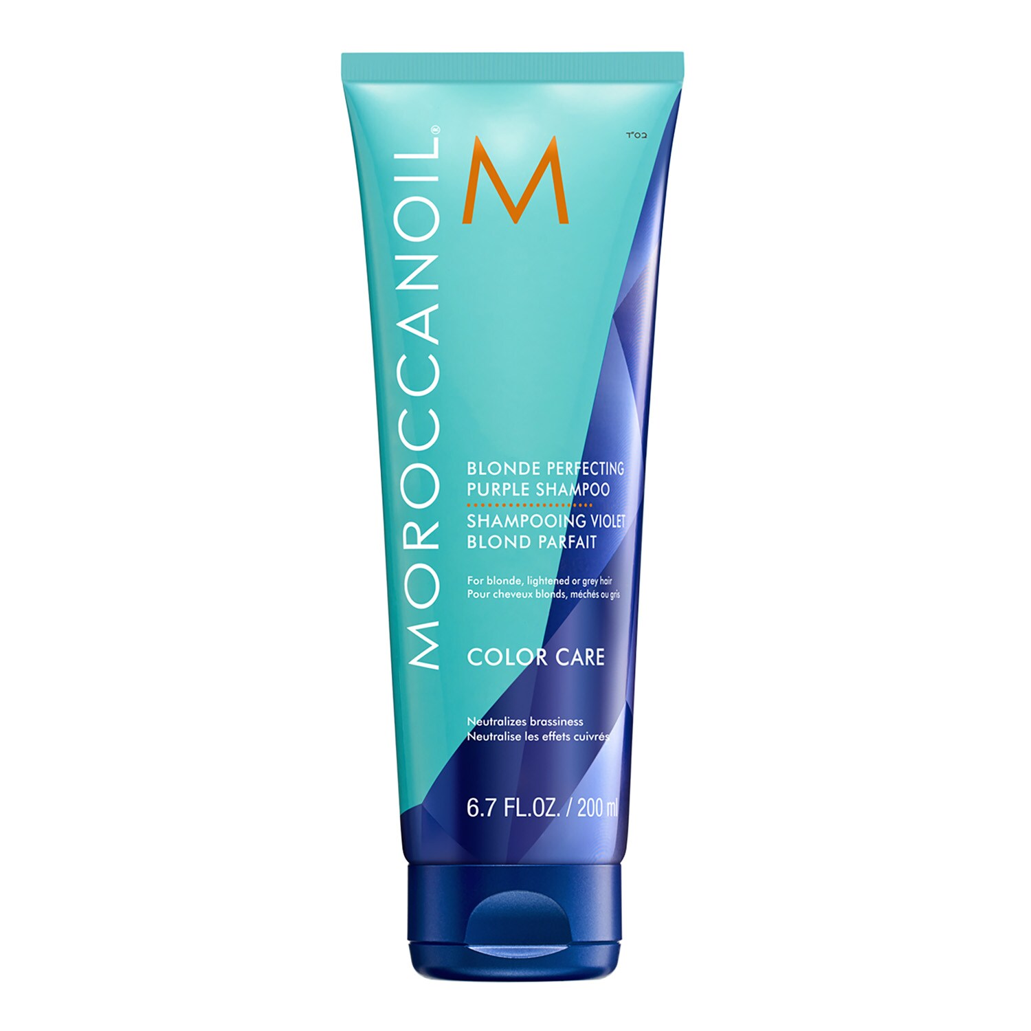 Moroccanoil - Shampooing Violet Blond Parfait – Szampon Korygujący - Blond Perfecting Shampoo 200ml - Dla Kobiet