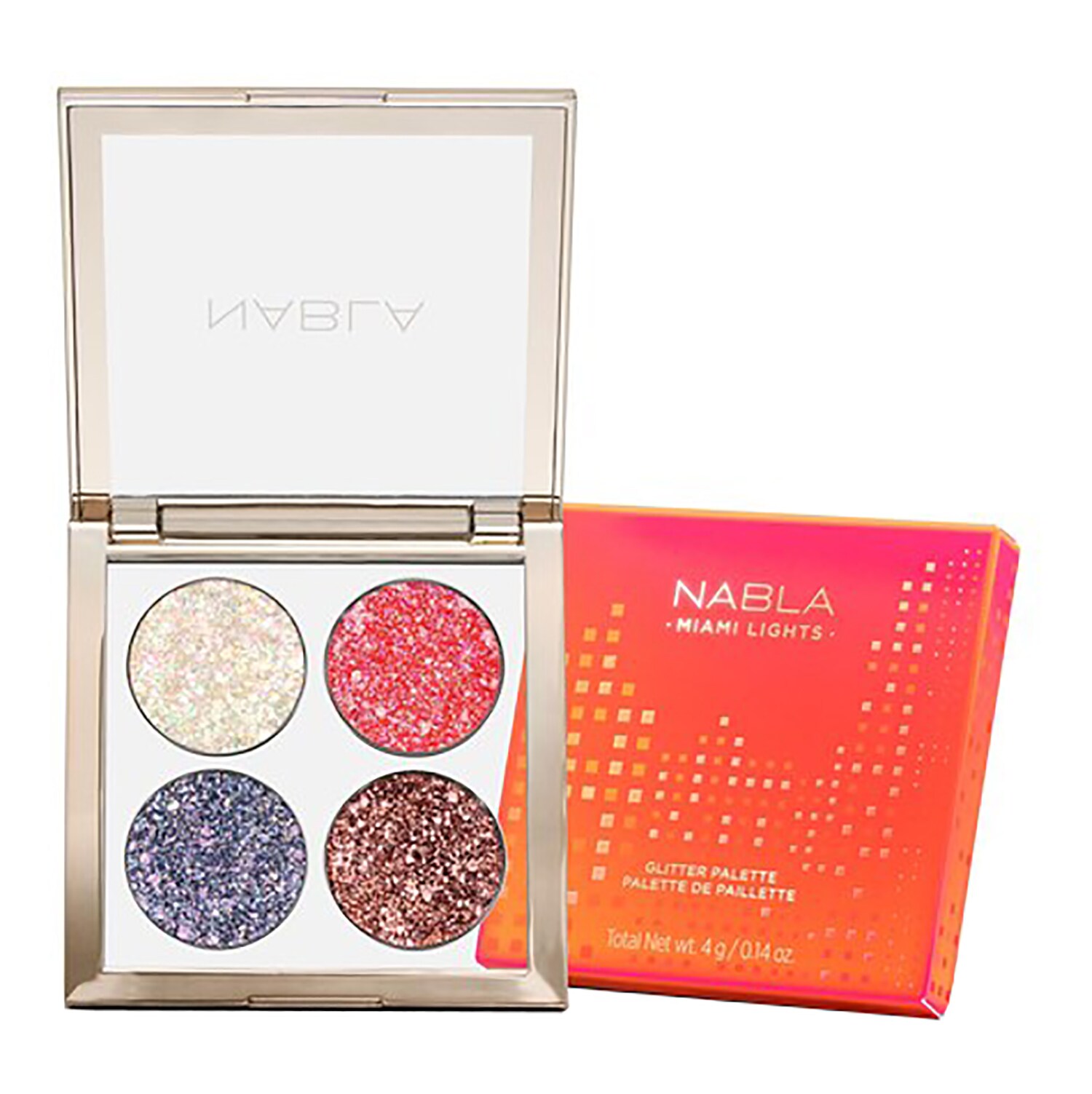 Nabla - Miami Lights glitter Palette - Paleta Cieni Do Powiek - Miami Lights glitter - Dla Kobiet