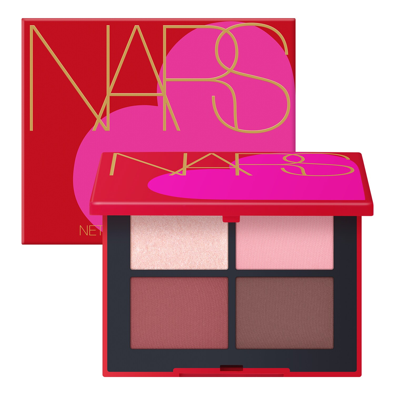 Nars - Sweet Kiss Quad Eyeshadow - Paleta 4 Cieni Do Powiek - Quad Eyeshadow Sweet Kiss - Dla Kobiet