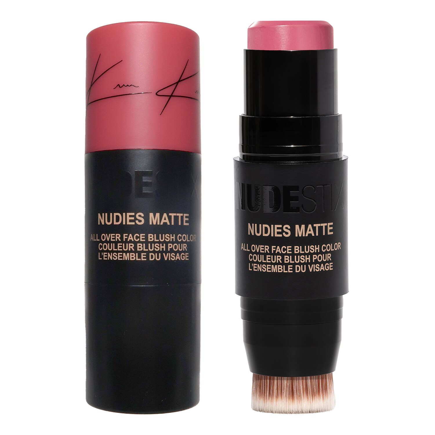 Nudestix - Nudies Matte Blush - Sztyft Do Konturowania Z Podwójną Końcówką - All Over Face Blush Color - Bubba - Dla Kobiet