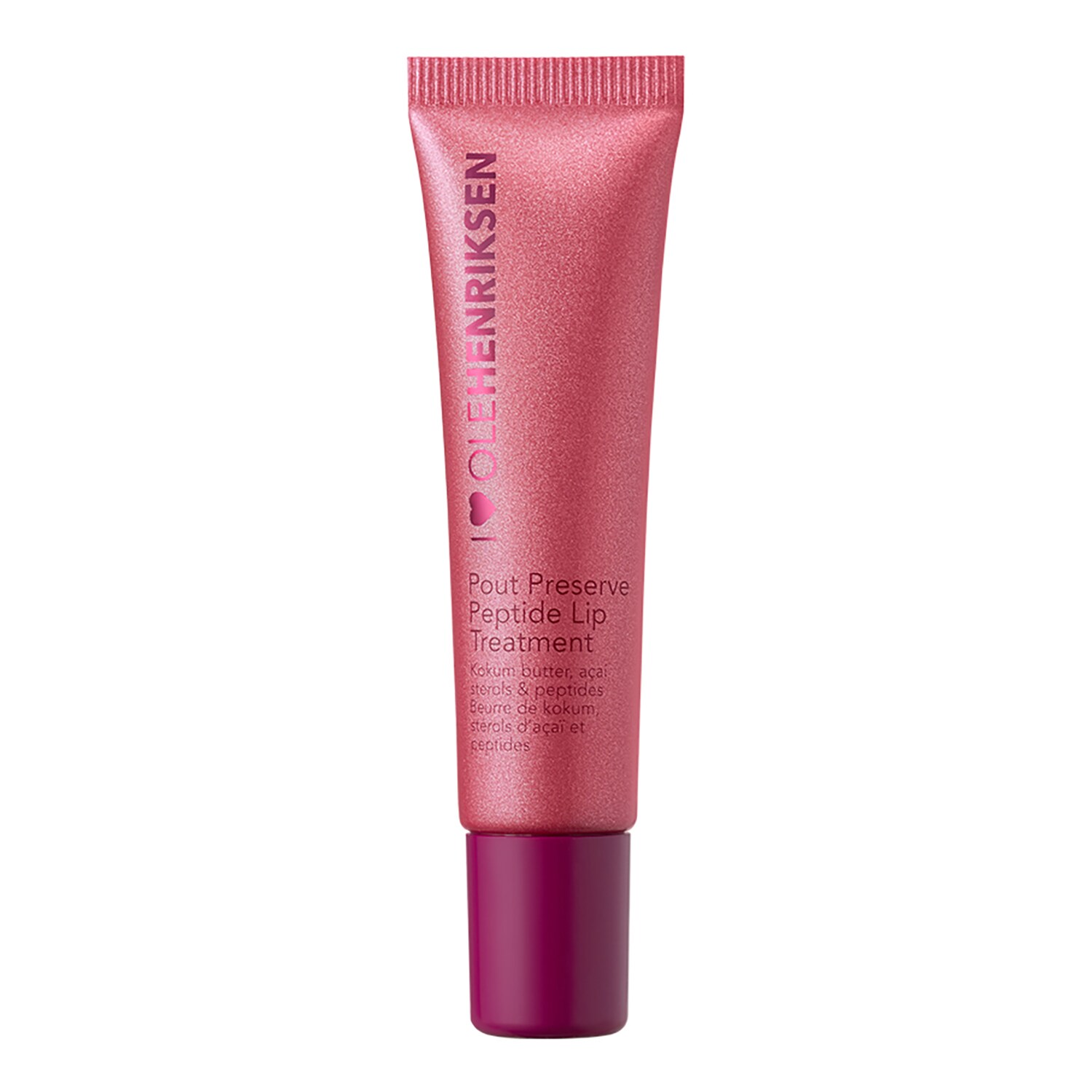 Olehenriksen - Pout Preserve Lip Treatment - Nawilżająca I Przeciwstarzeniowa Pielęgnacja Ust - Pout glimmer Lingonberry - Dla Kobiet