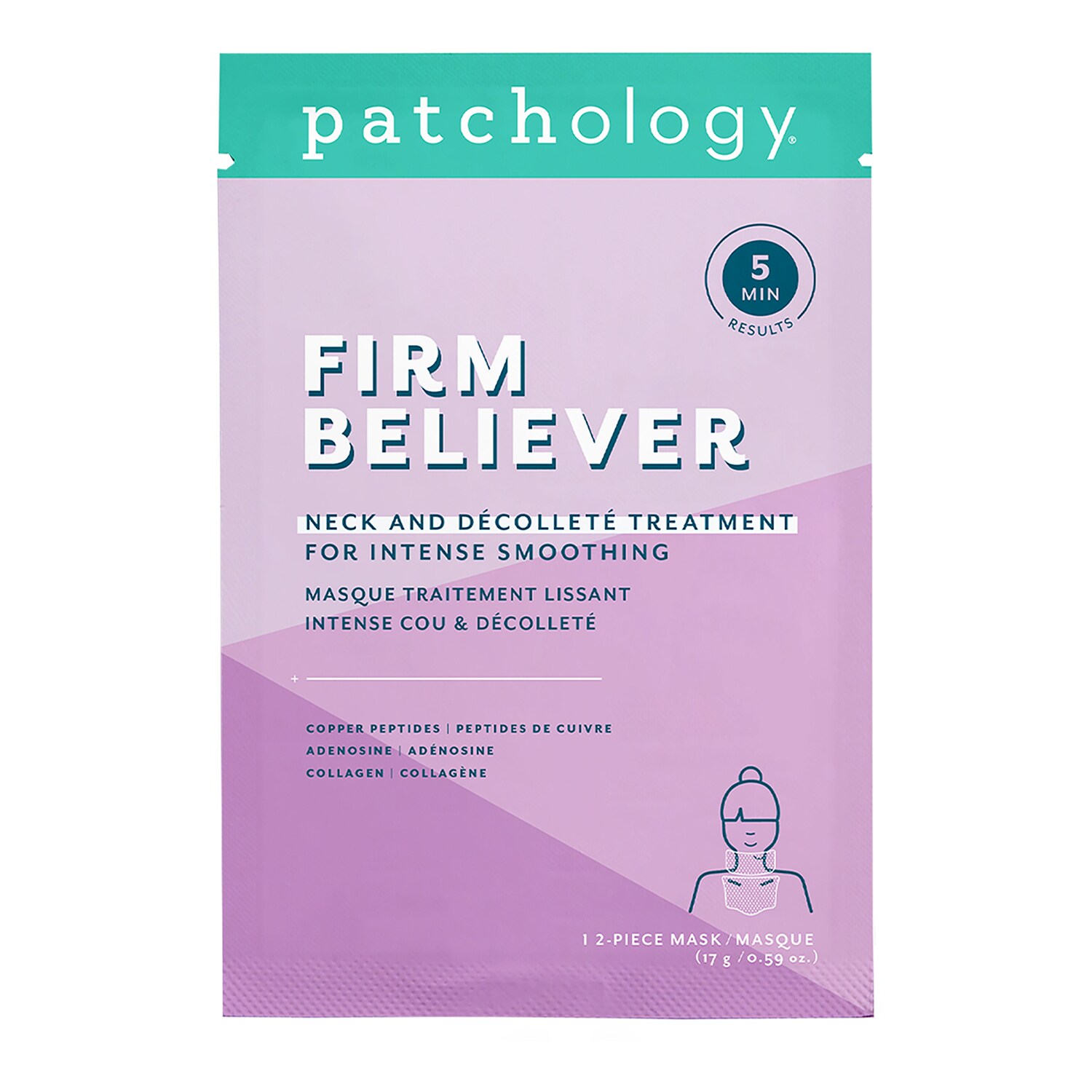 Patchology - Firm Believer Neck & Décolleté Treatment - Pielęgnacja Twarzya Intensywnie Wygładzająca - Firm Believer Smoothing Treatment - Dla Kobiet