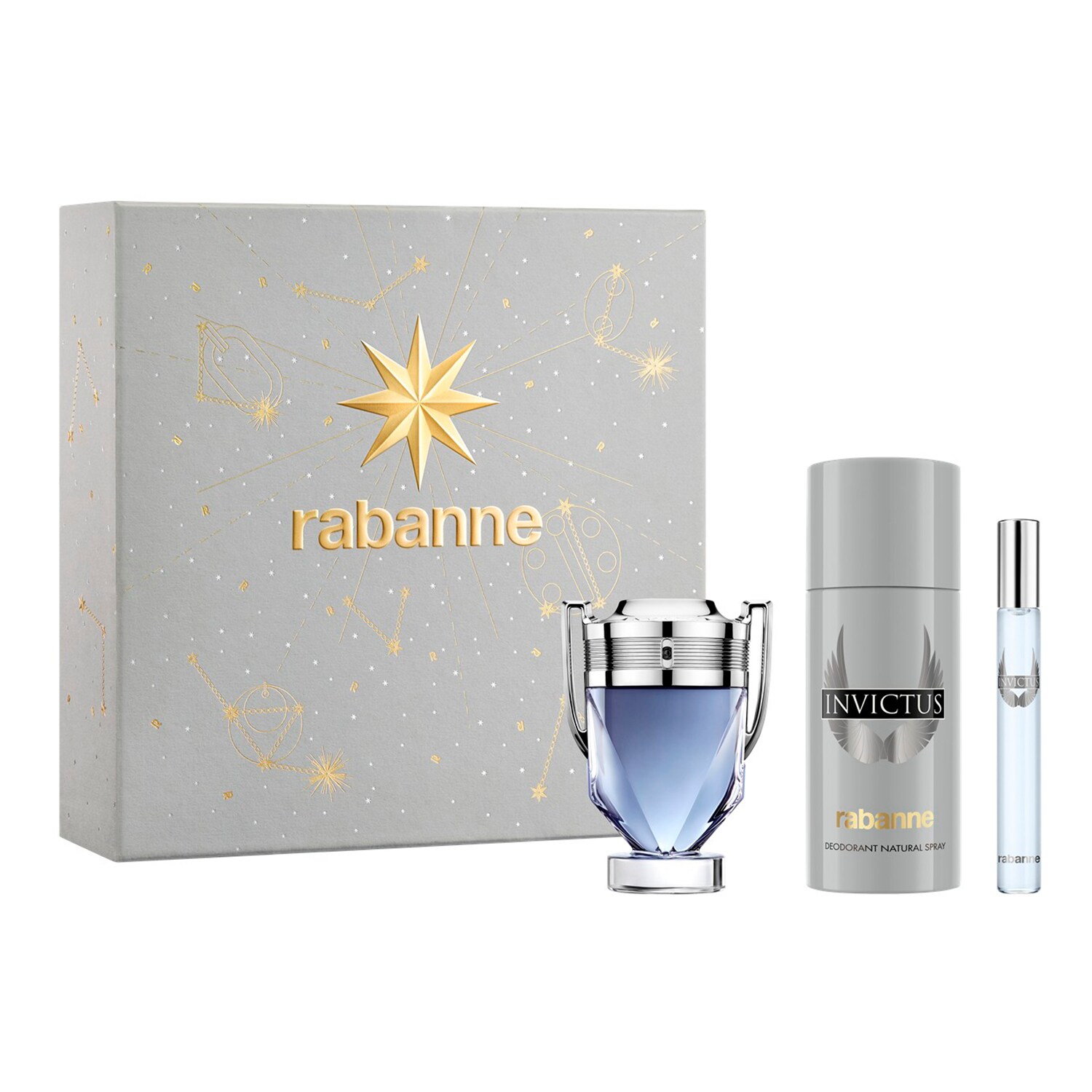 Rabanne Fragrances - Rabanne - Zestaw Świateczny Woda Toaletowa+deo+travel Spray - 50 ml + 150 ml + 10ml - Dla Kobiet