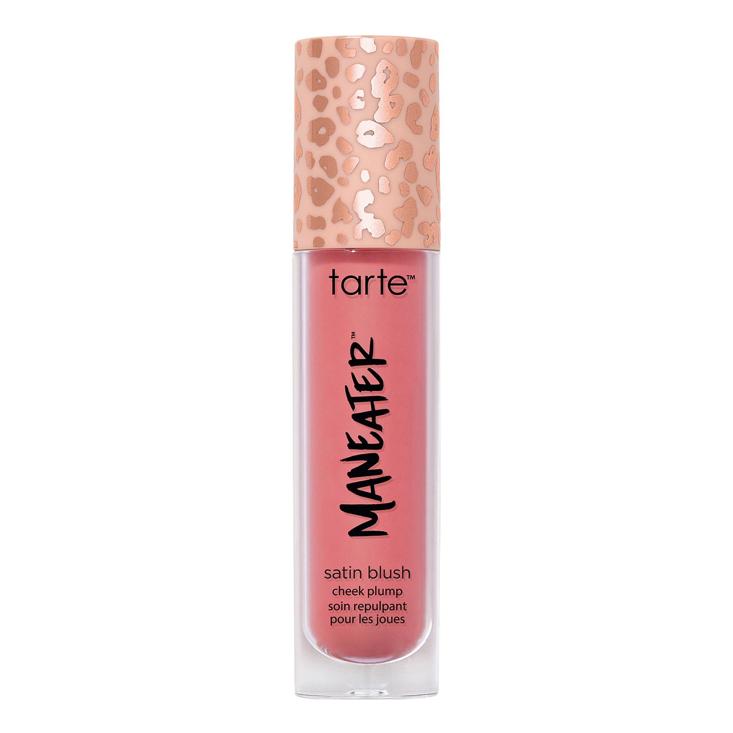 Tarte - Maneater Satin Blush Cheek Plump - Róż - Maneater Blush Cheek Plump - Warm Pink - Dla Kobiet