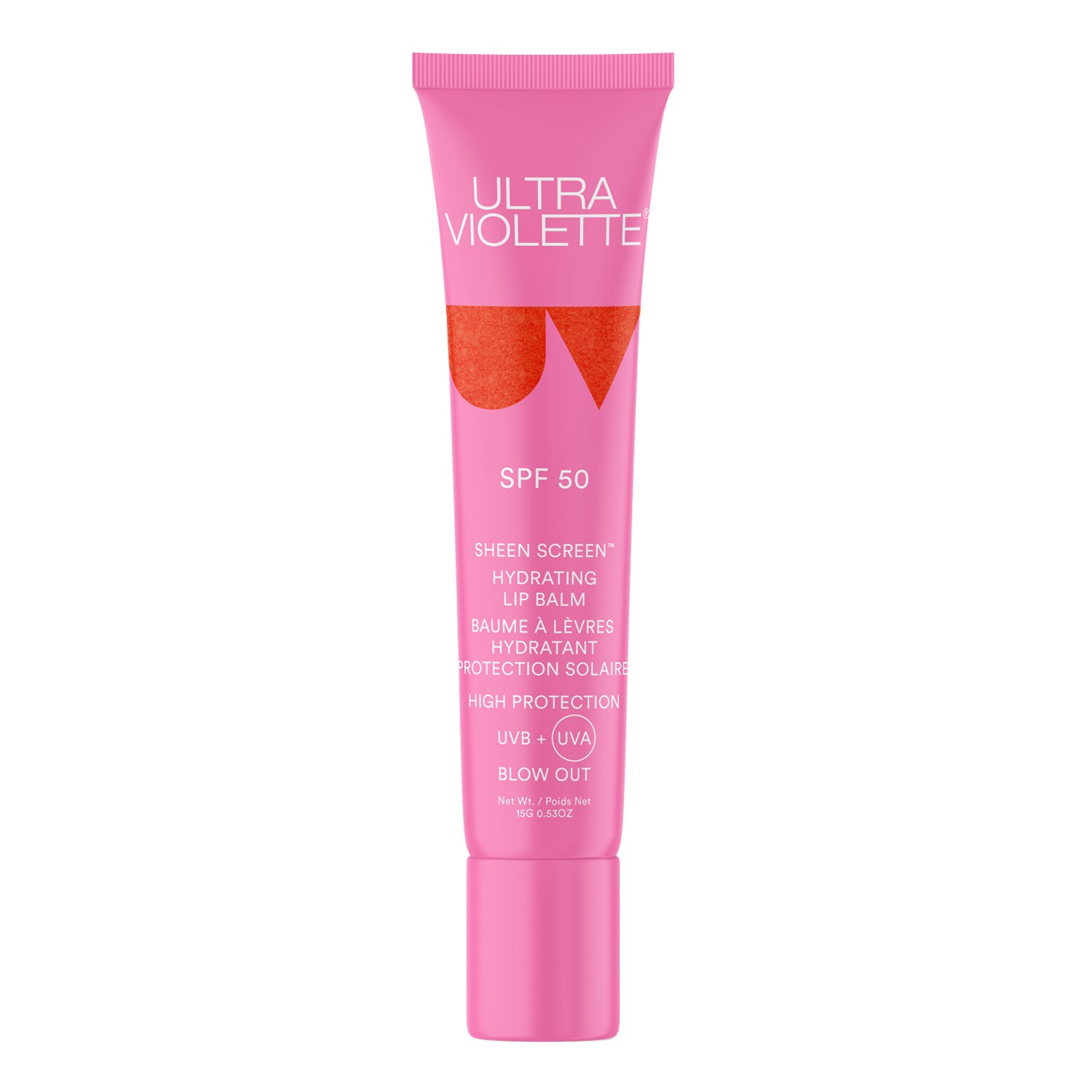 Ultra Violette - Sheen Screen Spf 50 Smoothie - Nawilżający Przeciwsłoneczny Balsam Do Ust - Blow Out  15 g - Dla Kobiet