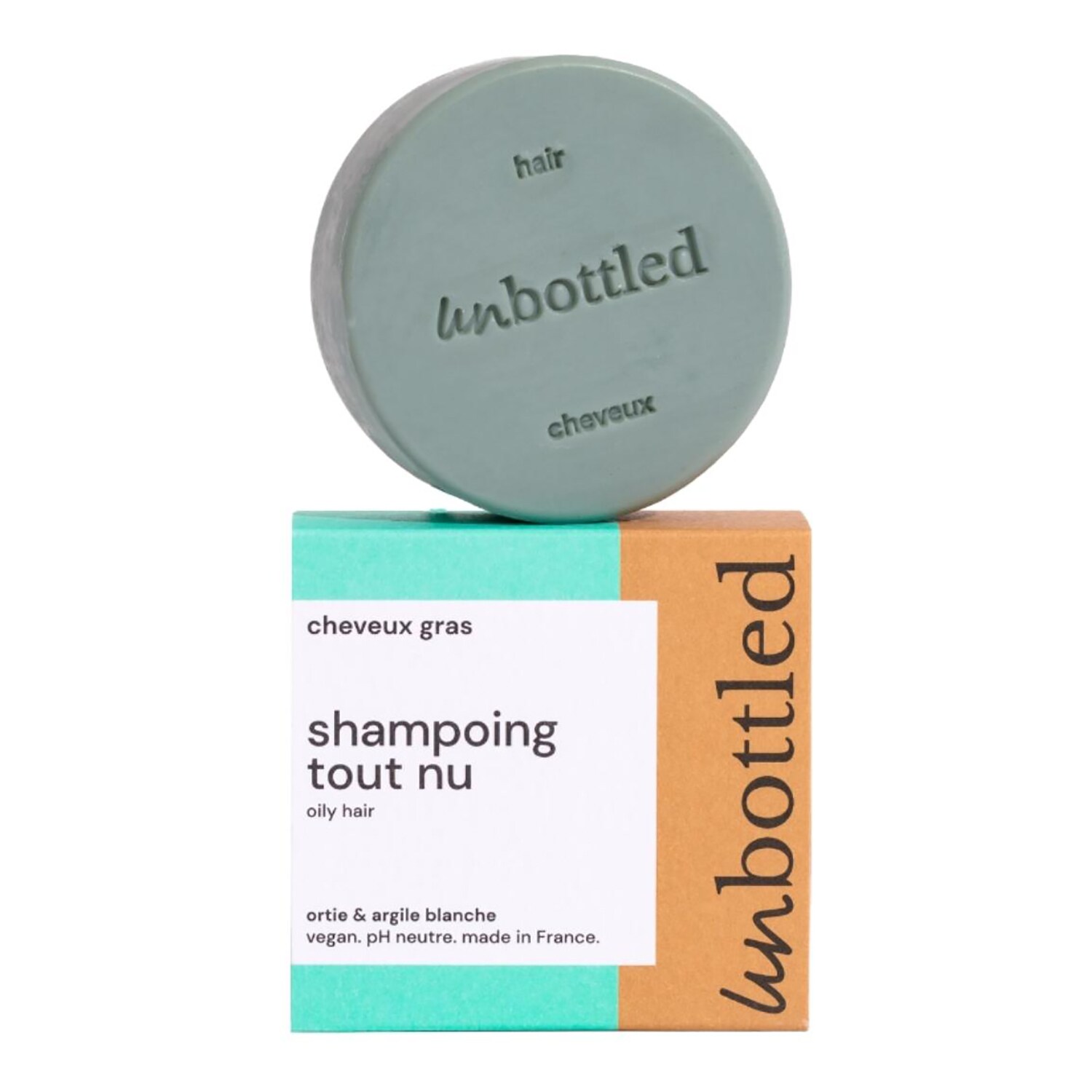 Unbottled - Shampoing Tout Nu – Szampon W Kostce Do Włosów Przetłuszczających Się - Naked Shampoo - Oily Hair 90g - Dla Kobiet
