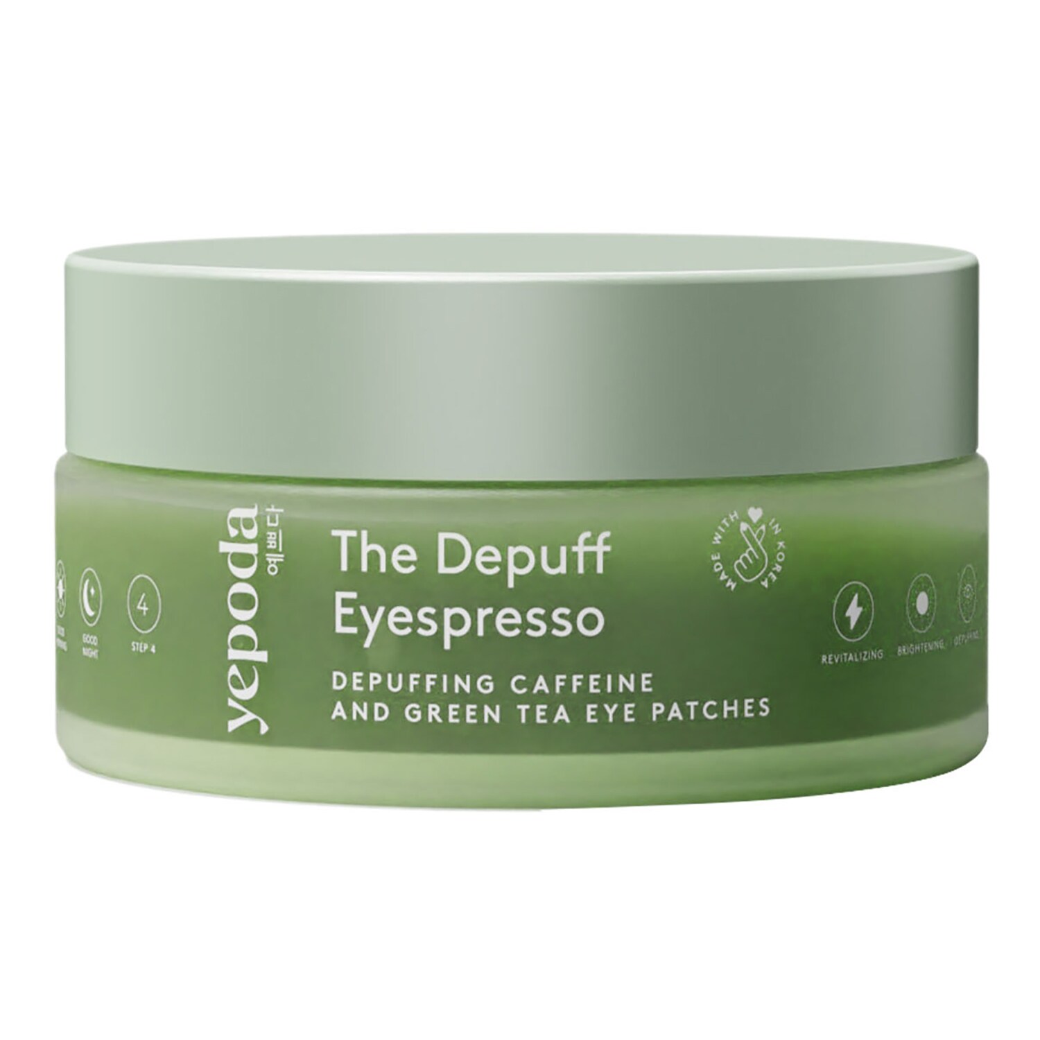 Yepoda - The Depuff Eyespresso – Wygładzające Płatki Pod Oczy Z Kofeiną I Zieloną Herbatą - Treat The Depuff Eyespresso 90g - Dla Kobiet