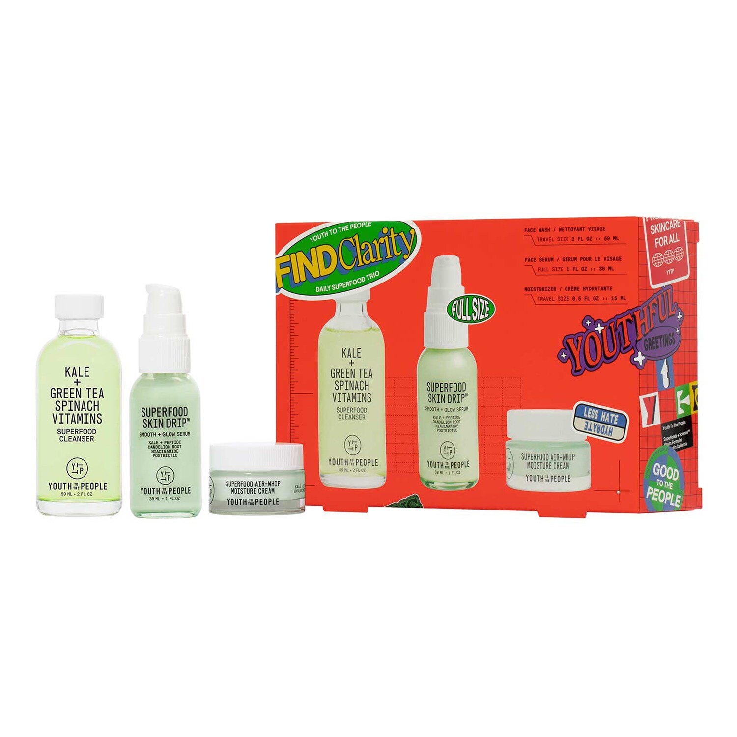 Youth To The People - Superfood - Zestaw Do Twarzy - Yttp Superfood Routine 2.0 Superfoo - Dla Kobiet