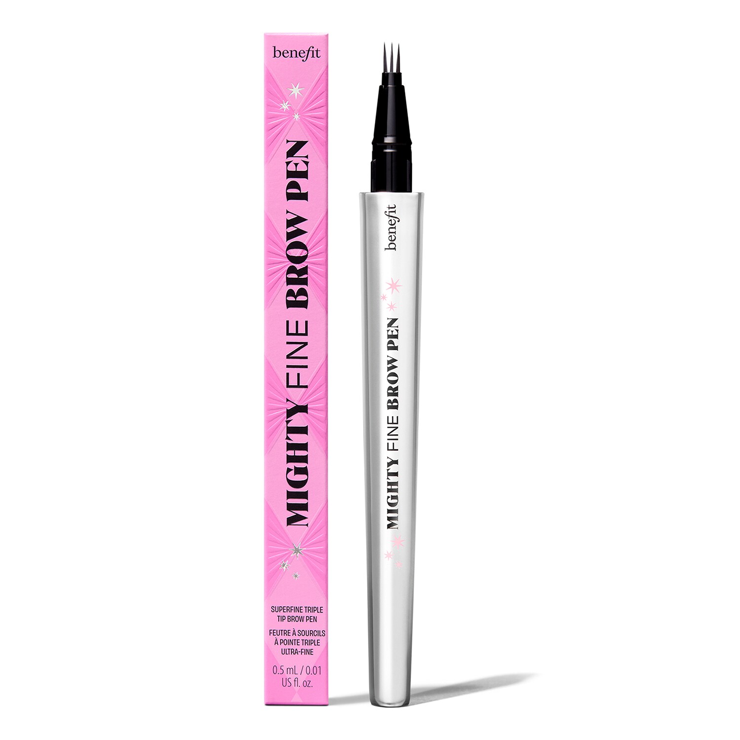 Benefit Cosmetics - Mighty Fine Brow Pen - Precyzyjny Pisak Do Brwi Z Potrójną Końcówką - Mighty Fine Brow Shade 5 Pen - Dla Kobiet