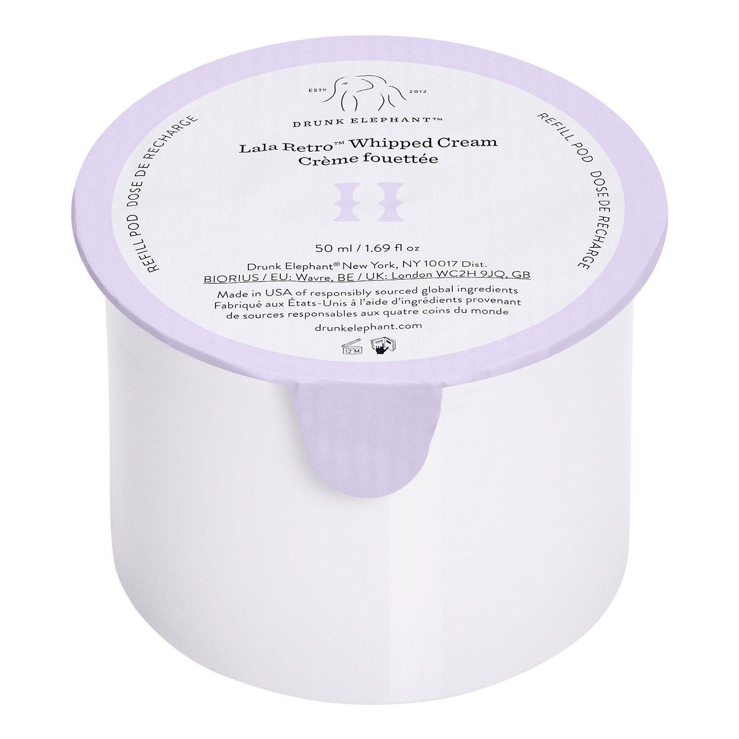 Drunk Elephant - Lala Retro Whipped Cream - Krem Regenerujący - Refill (50ml) - Dla Kobiet