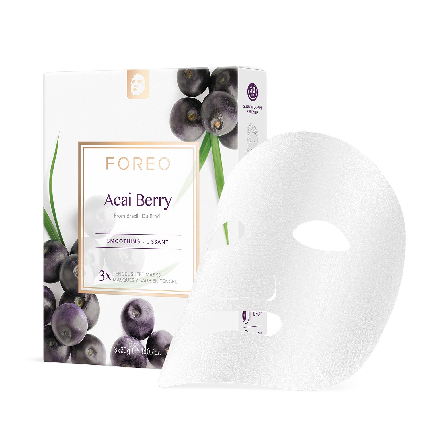Foreo - Sheet Pielęgnacja Twarzy Farm To Face Acai Berry - Maseczki W Płachcie - Sheet Pielęgnacja Twarzy Acai Berry - Dla Kobiet