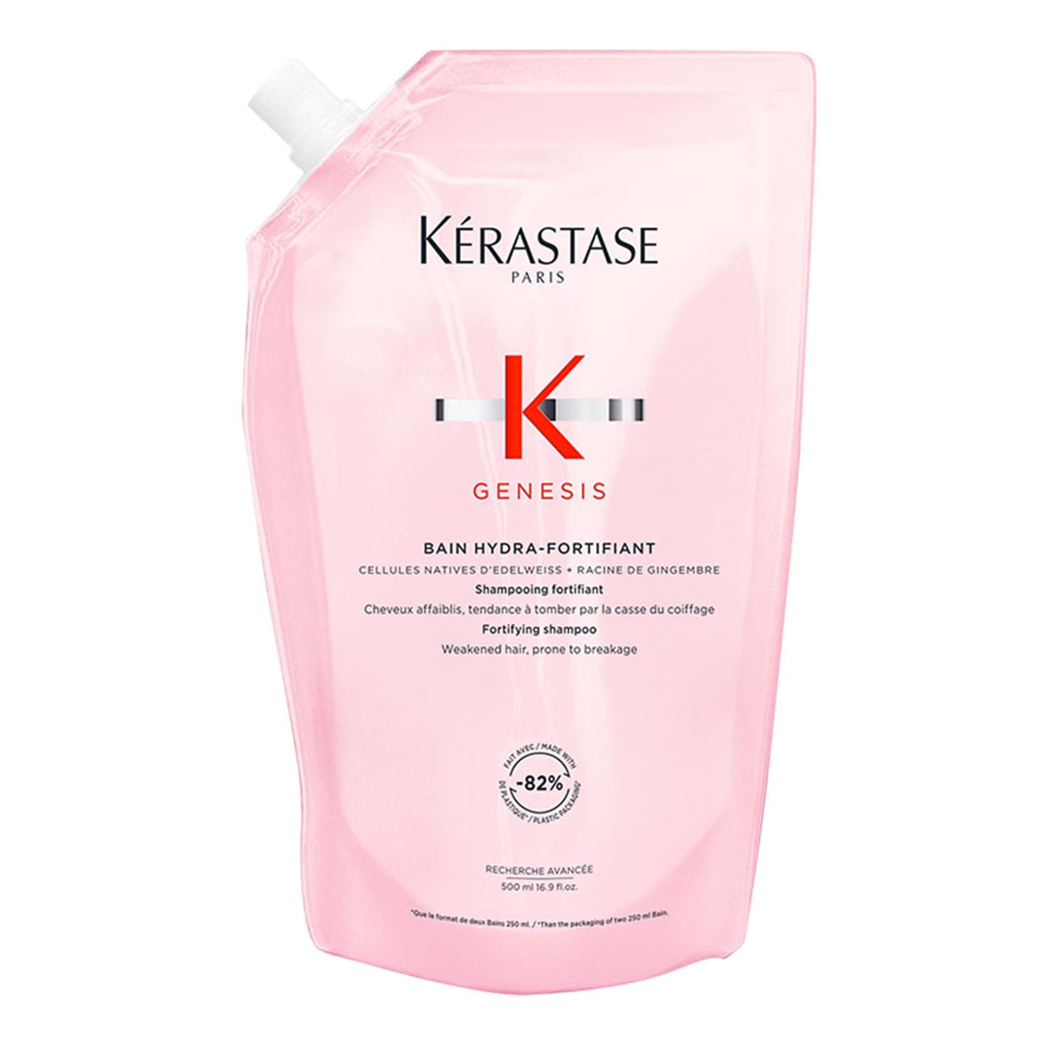 Kérastase - Kąpiel Nawilżająco-wzmacniająca Wkład Uzupełniający - genesis Hydra-fortifiant Refill 500ml - Dla Kobiet