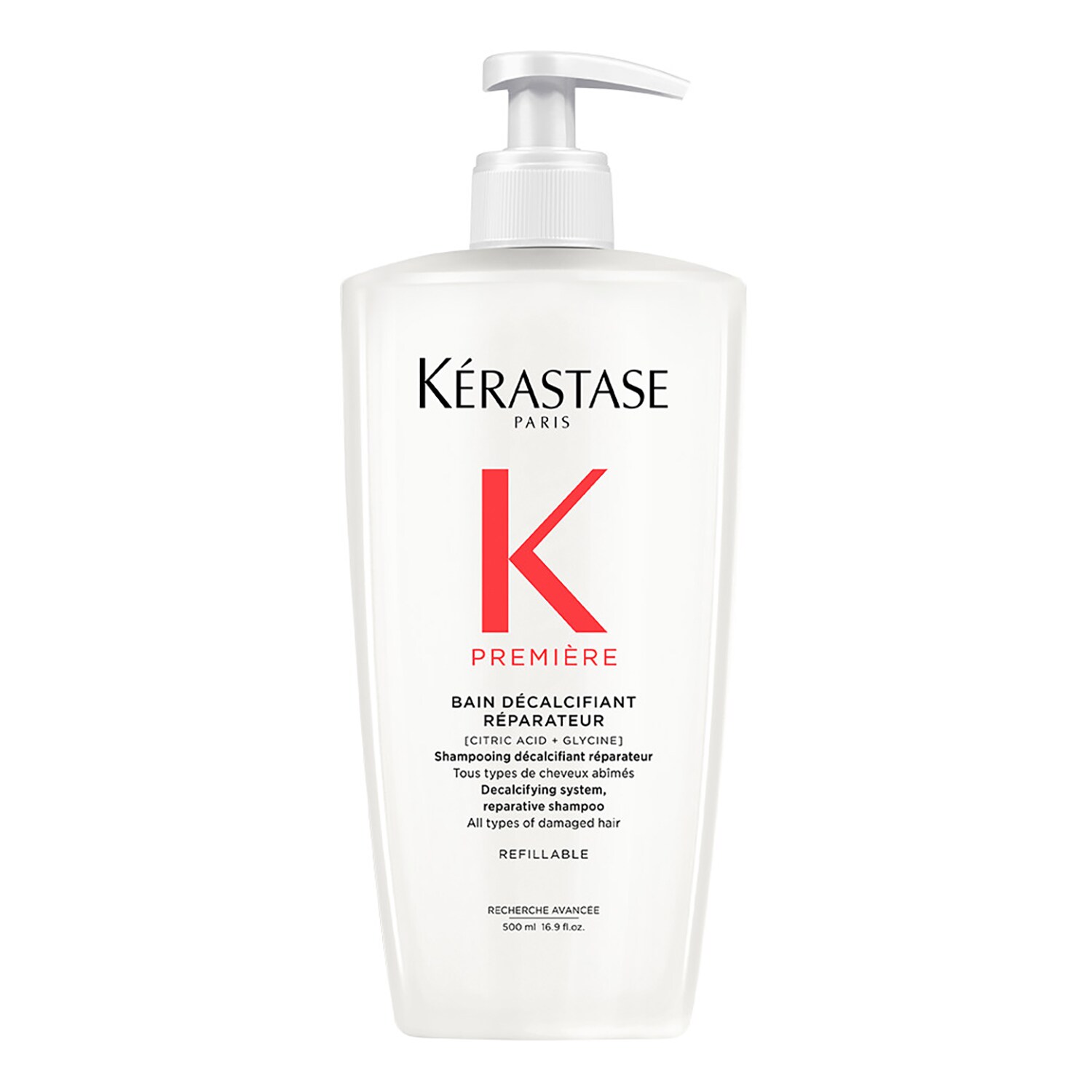 Kérastase - Odbudowująca Kąpiel Dekalcyfikująca Wkład Uzupełniający - Premiere Bain Reno 500ml - Dla Kobiet
