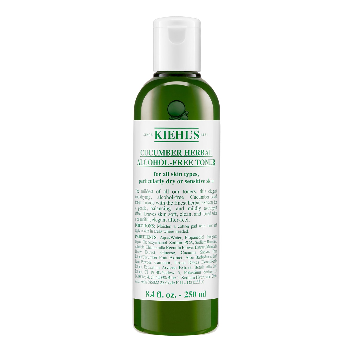 Cucumber Herbal Alcohol-Free Toner - For Sensitive Skin