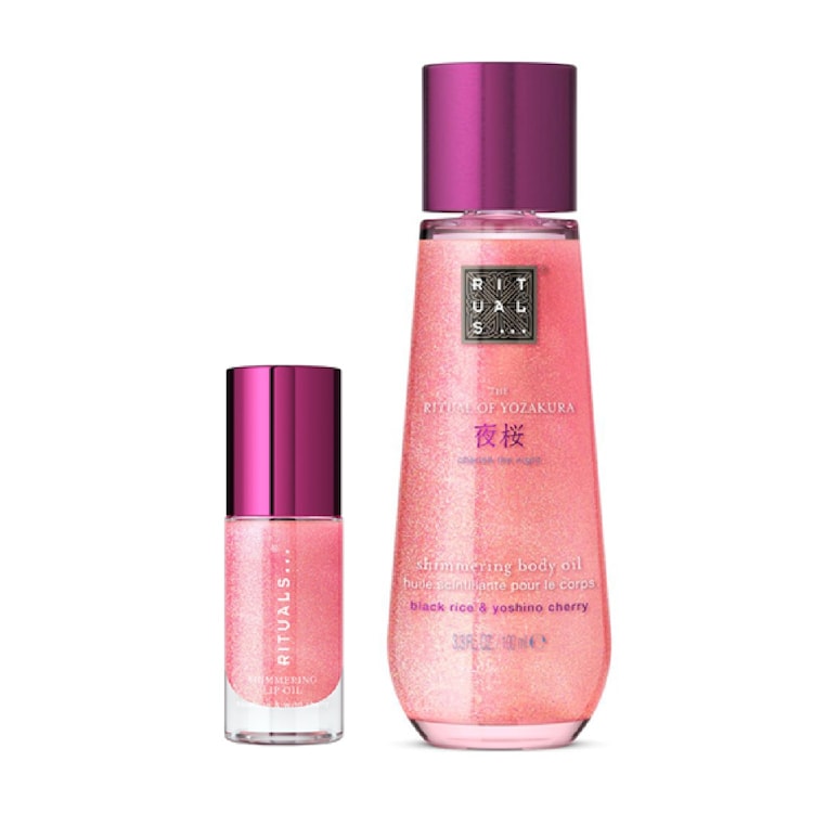 Combo Yozakura - Aceite para labios con brillo + Aceite Corporal Brillante