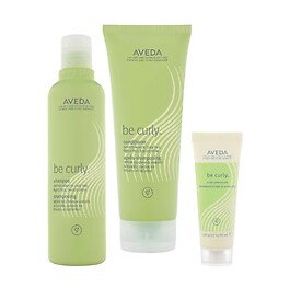 Routine trio cheveux bouclés