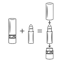 Joli Rouge Fini Mat : L'étui + la Recharge