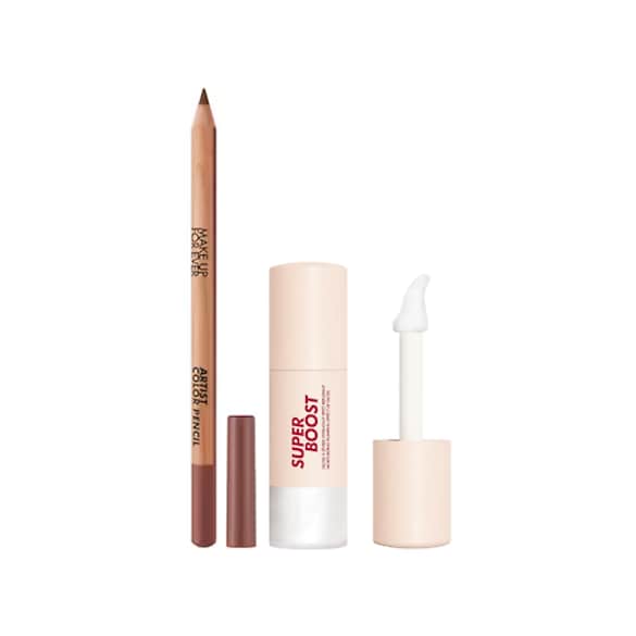 Duo Make Up Forever Artist Color Pencil et Super Boost Lip Gloss, MAKE UP FOR EVER
