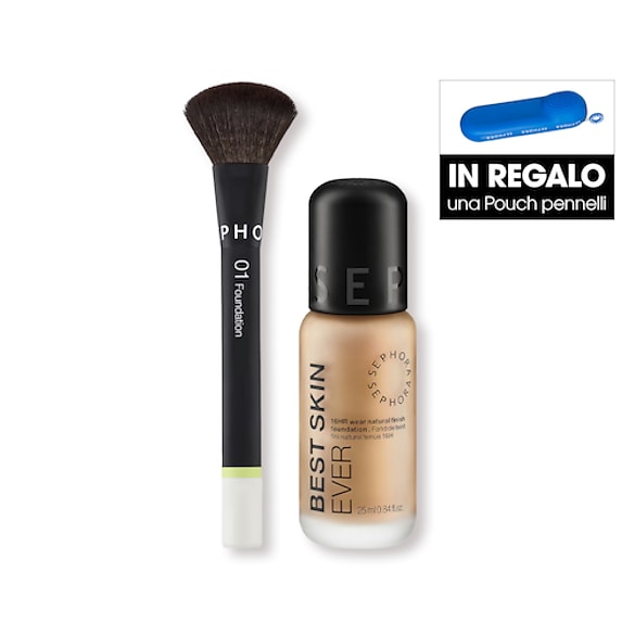 Pennello Fondotinta + Fondotinta Best Skin Ever, SEPHORA COLLECTION