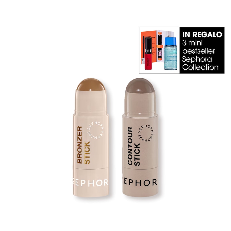 Bronzer stick + Contour stick