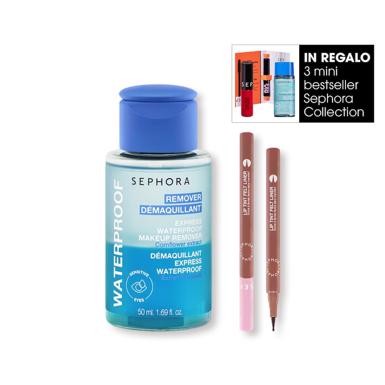 Struccante rapido waterproof 200ml + Lip tint felt liner